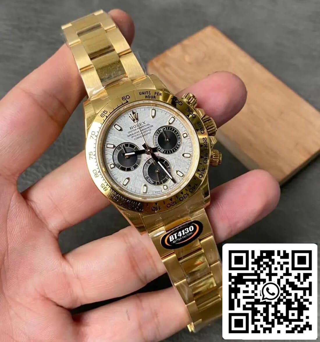 Rolex Daytona M116508-0015 1:1 edizione migliore BT Fabbrica quadrante in meteorite