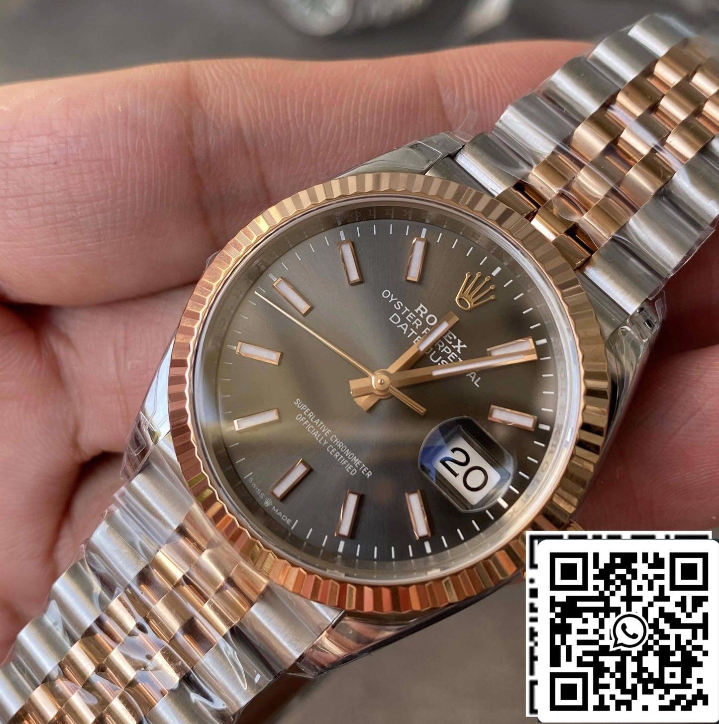 Rolex Datejust M126231-0013 36MM 1:1 edizione migliore VS Fabbrica Gray quadrante