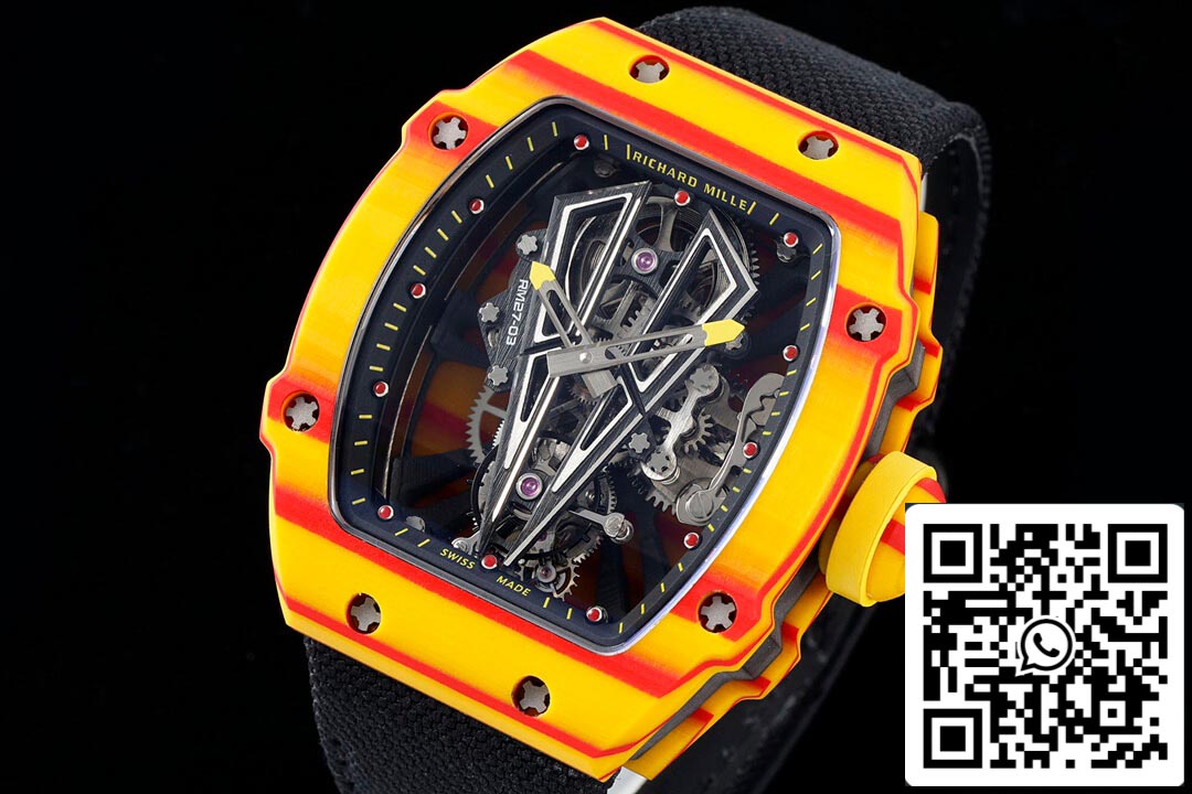 Richard Mille RM27-03 Rafael Nadal Tourbillon 1:1 Best Edition RM Fabbrica Black cinturino