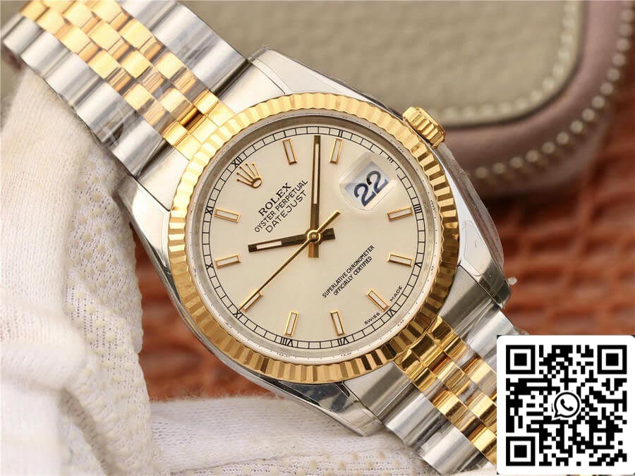 Rolex Datejust 116233 36mm Jubilee cinturino AR Fabbrica Yellow Oro