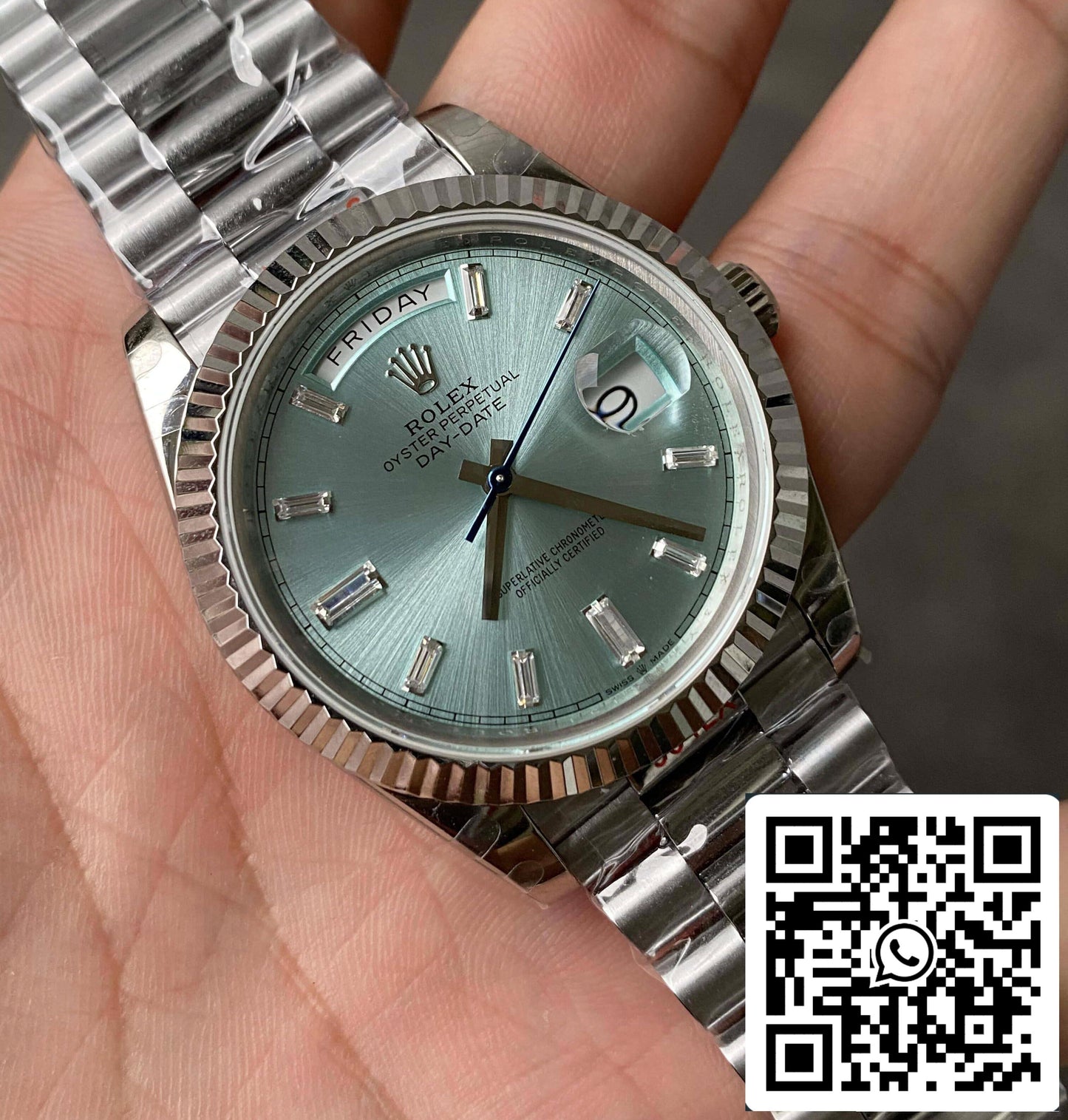 Rolex Day Date M228236-0006 1:1 edizione migliore GM Fabbrica quadrante blu