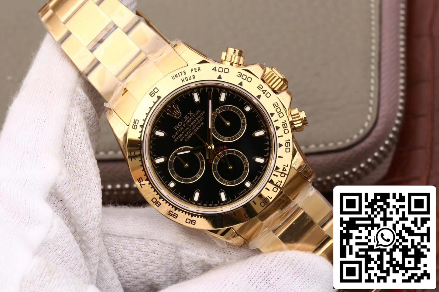 Rolex Daytona Cosmograph M116508-0004 1:1 edição melhor JH Fabbrica mostrador preto