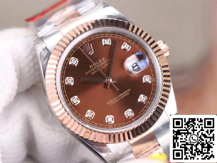 Rolex Datejust M126331-0003 41MM 1:1 Best Edition TW Fabbrica Chocolate Dial
