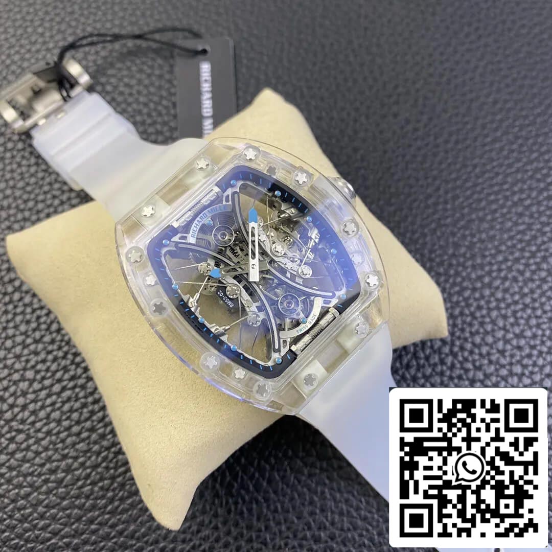 Richard Mille RM053-02 1:1 Best Edition RM Fabbrica Transparent Tourbillon Skeleton Dial