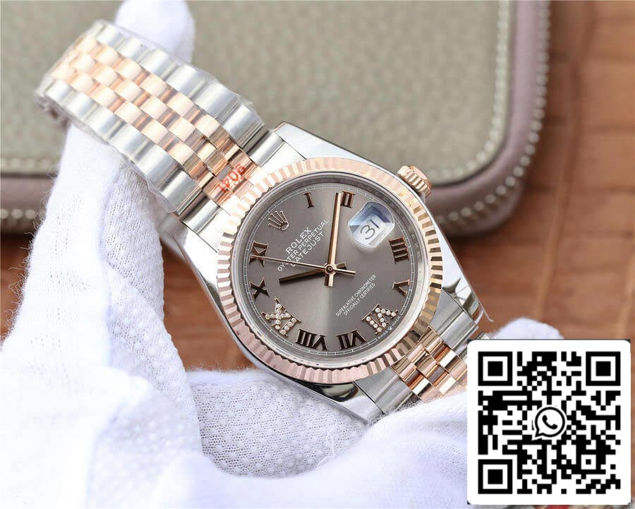 Rolex Datejust M126231-0023 36MM 1:1 edizione migliore GM Fabbrica Grigio quadrante