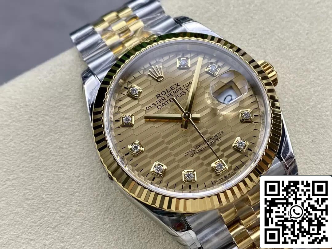 Rolex Datejust M126233-0045 36MM 1:1 edizione migliore VS Fabbrica Diamond quadrante