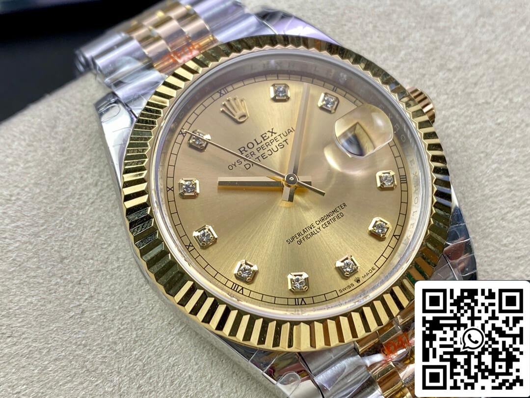 Rolex Datejust M126333-0012 1:1 edizione migliore GM Fabbrica Yellow Oro