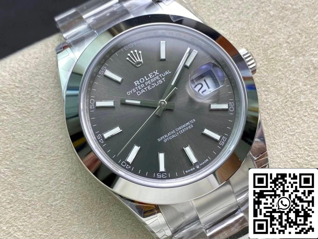 Rolex Datejust M126300-0007 41MM 1:1 edizione migliore VS Fabbrica Gray quadrante