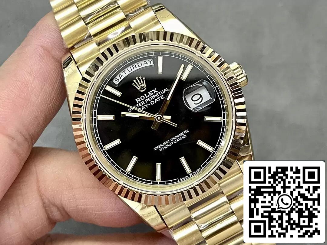Rolex Day Date M228238-0067 1:1 edizione melhor GM Fabbrica quadrante nero V2