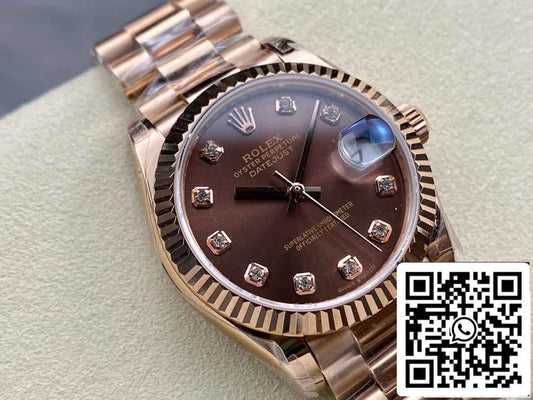 Rolex Datejust M278275-0010 31MM 1:1 edizione migliore GS Fabbrica Chocolate quadrante