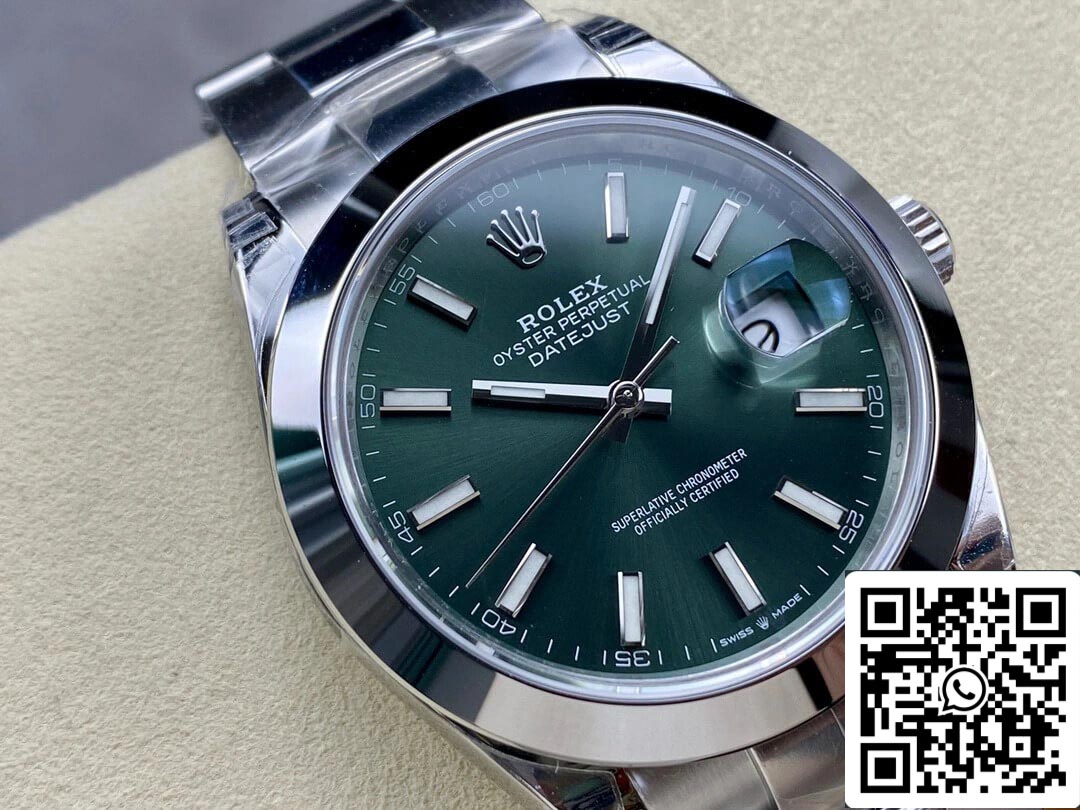Rolex Datejust M126300-0019 41MM 1:1 edizione migliore VS Fabbrica quadrante verde