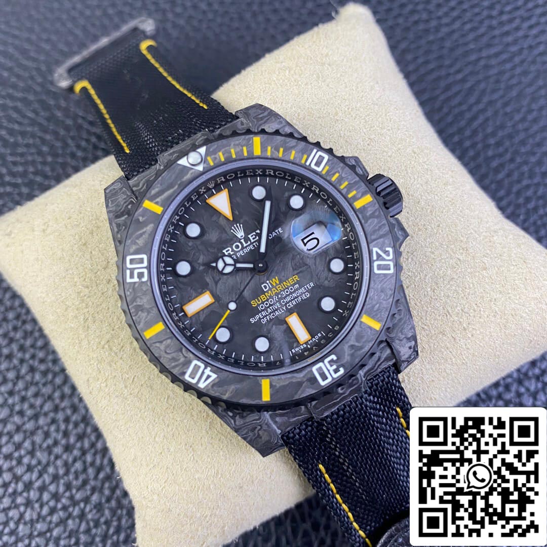Rolex Submariner 1:1 edizione migliore VS Fabbrica DIW fibra di carbonio lunetta