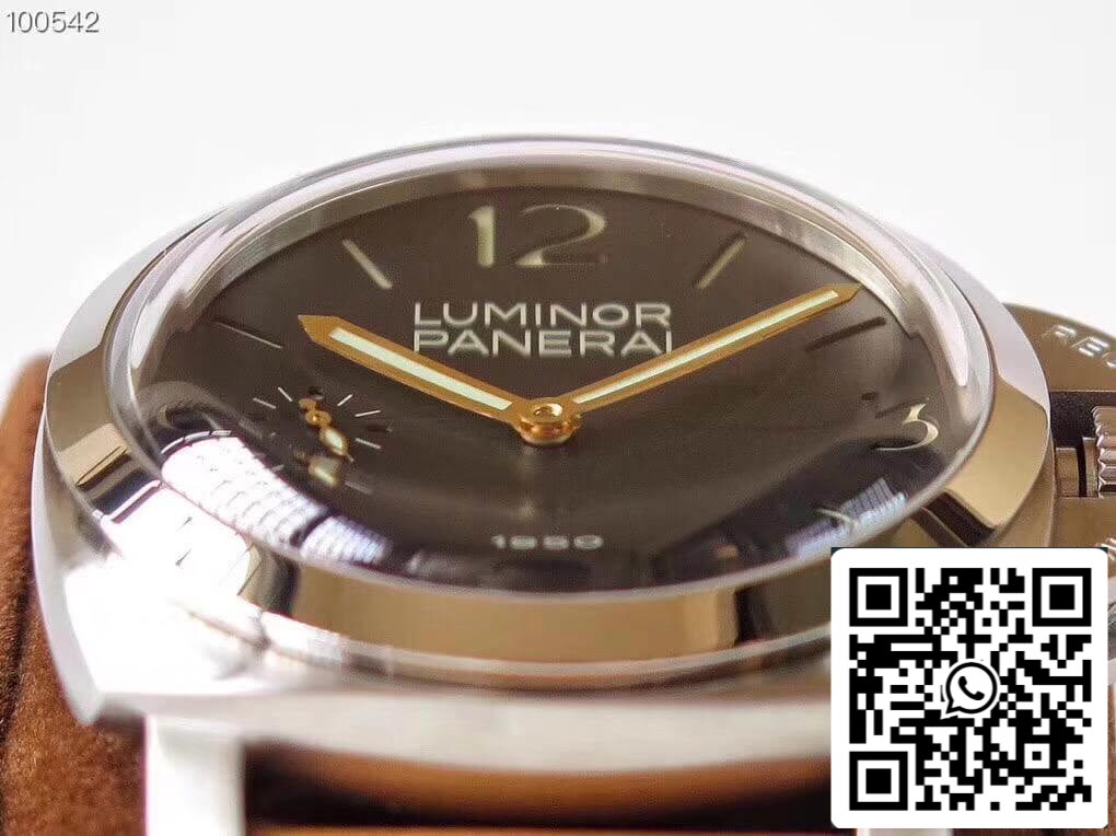 Panerai Luminor 1950 PAM127 ZF Fabbrica 1:1 Best Edition Swiss ETA A6497 Brown Soft Tan Leather cinturino