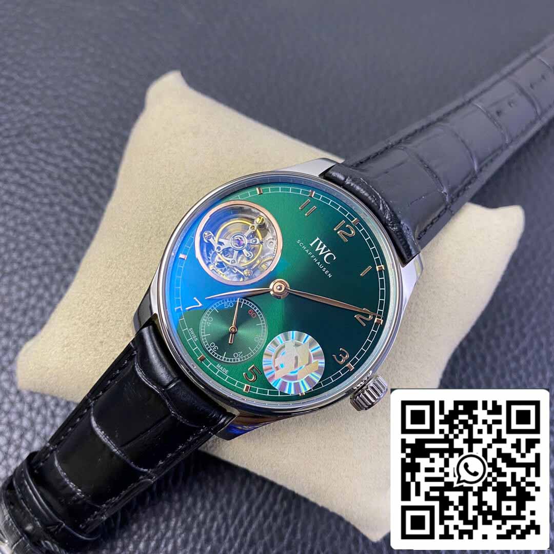IWC Portuguese Tourbillon 1:1 Best Edition ZF Fabbrica Green Dial