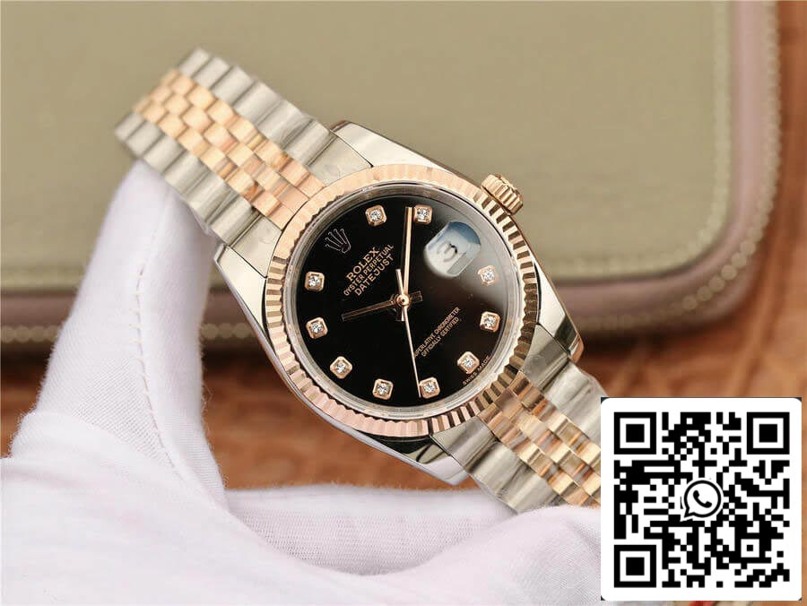 Rolex Datejust 116231 1:1 edizione migliore GM Fabbrica Nero Diamond quadrante