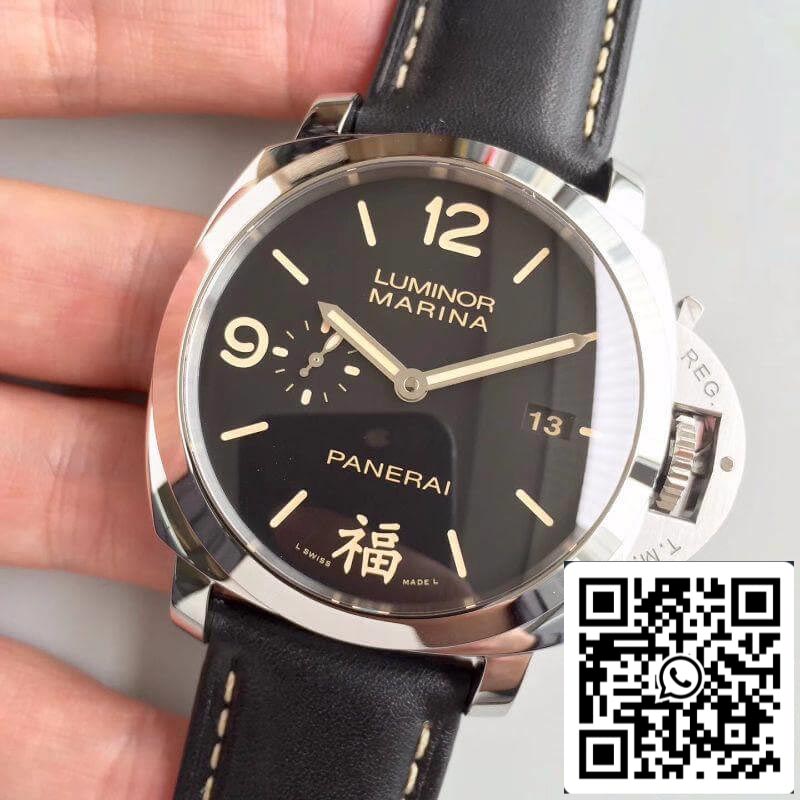 Panerai Luminor PAM498 VS Fabbrica Relojes mecánicos 1:1 edición migliore Swiss ETA P9000 Nero Pelle cinturino