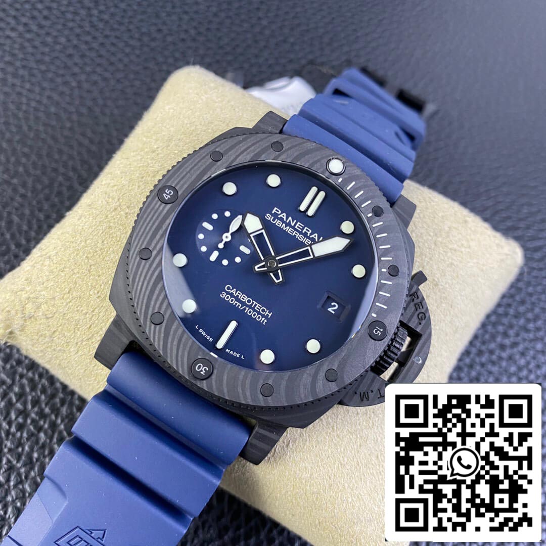 Panerai Submersible PAM01232 1:1 edizione migliore VS Fabbrica quadrante blu