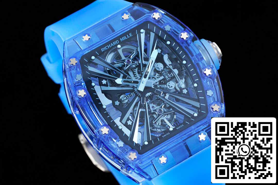 Richard Mille RM12-01 1:1 Best Edition RM Fabbrica Tourbillon Transparent Version Case