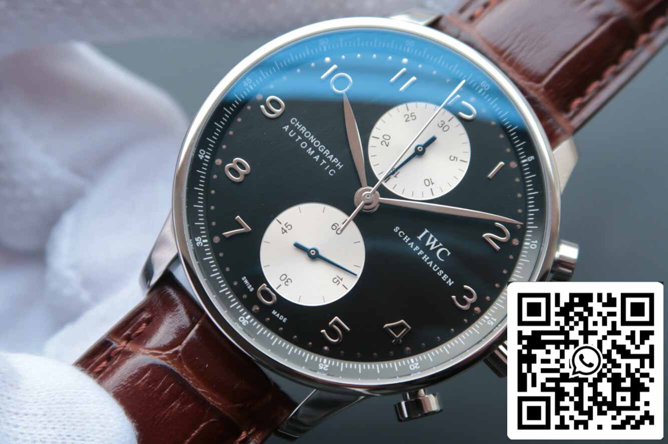 IWC Portugieser IW371404 1:1 Mejor Edición ZF Fabbrica V7 Esfera Negra