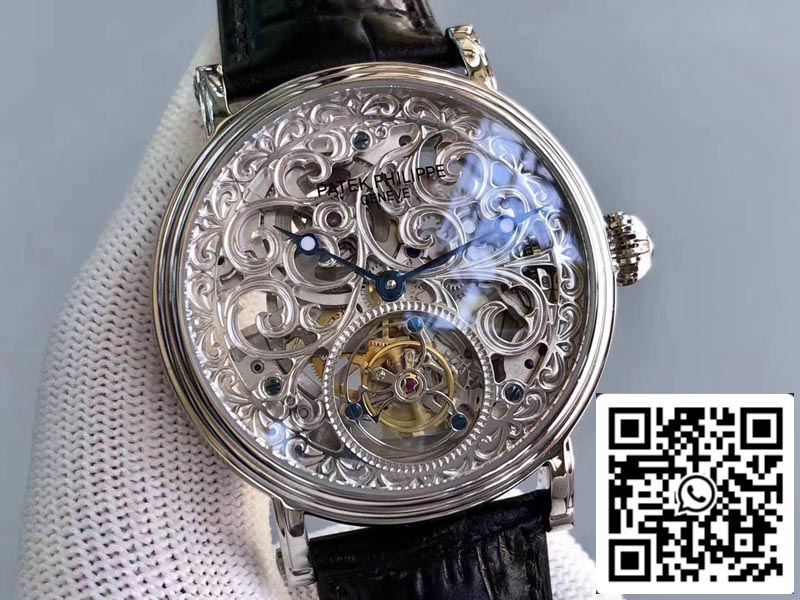 Patek Philippe Tourbillon P83000 1:1 Best Edition Silver Dial Swiss Tourbillon