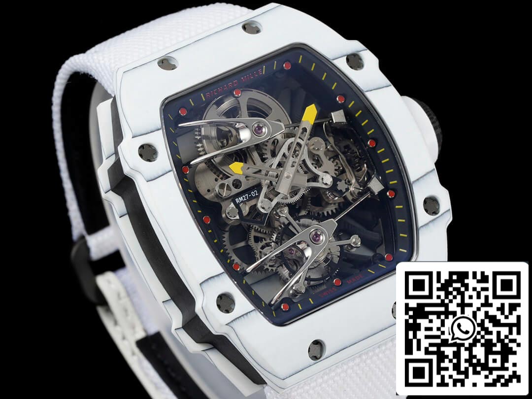 Richard Mille RM27-02 Rafael Nadal Tourbillon 1:1 Best Edition RM Fabbrica White Stra