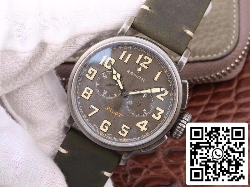 Zenith Heritage Pilot 11.2430.4069/21.C773 XF Fabbrica 1:1 Best Edition Swiss ETA7750