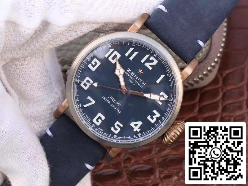 Zenith Pilot Type 20 Extra Special XF Fabbrica 1:1 Mejor Edición Suiza ETA9015