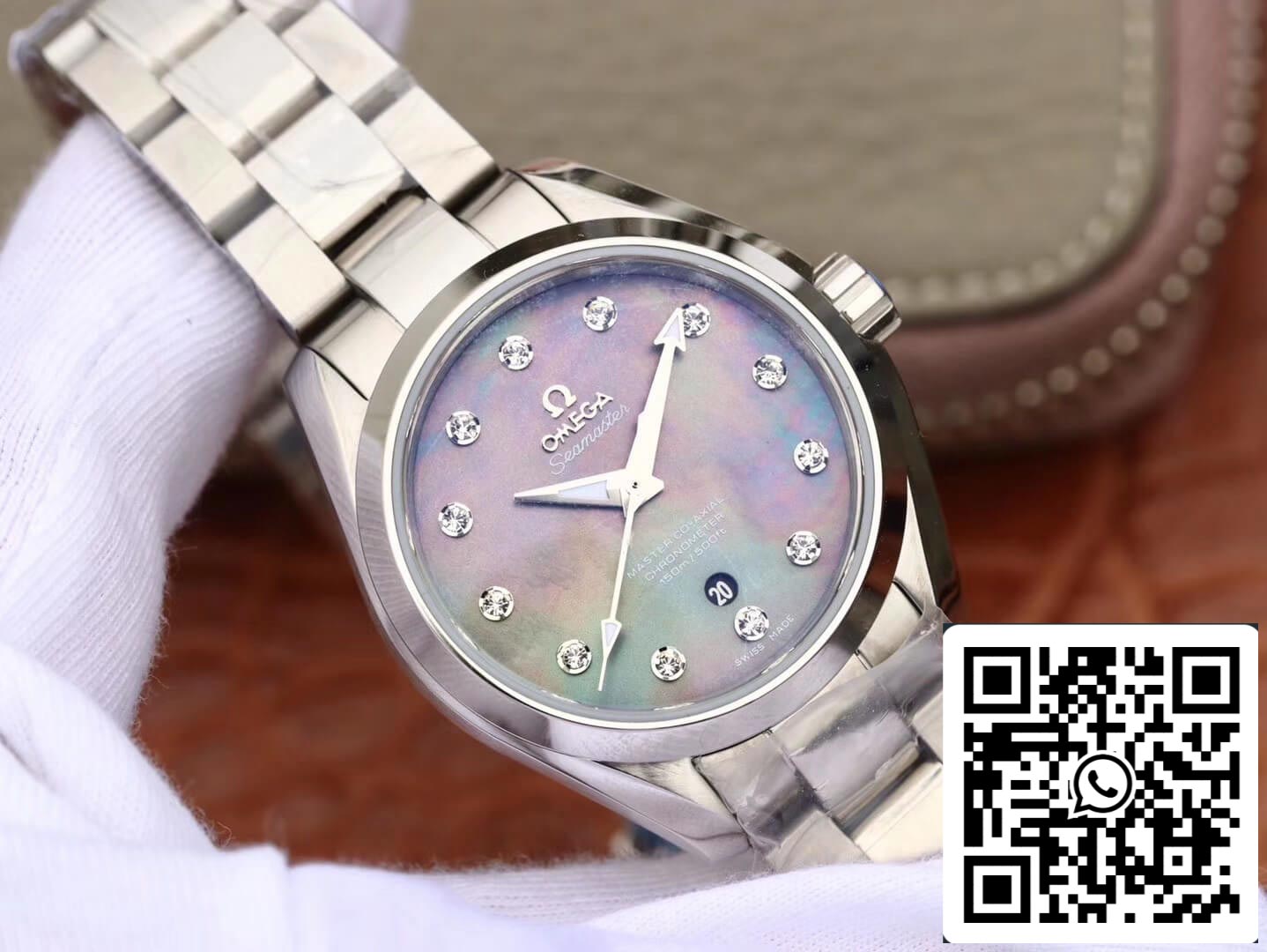 Omega Seamaster 231.10.34.20.57.001 Aqua Terra 150M 1:1 edizione migliore 3S Fabbrica Fritillaria Diamond quadrante