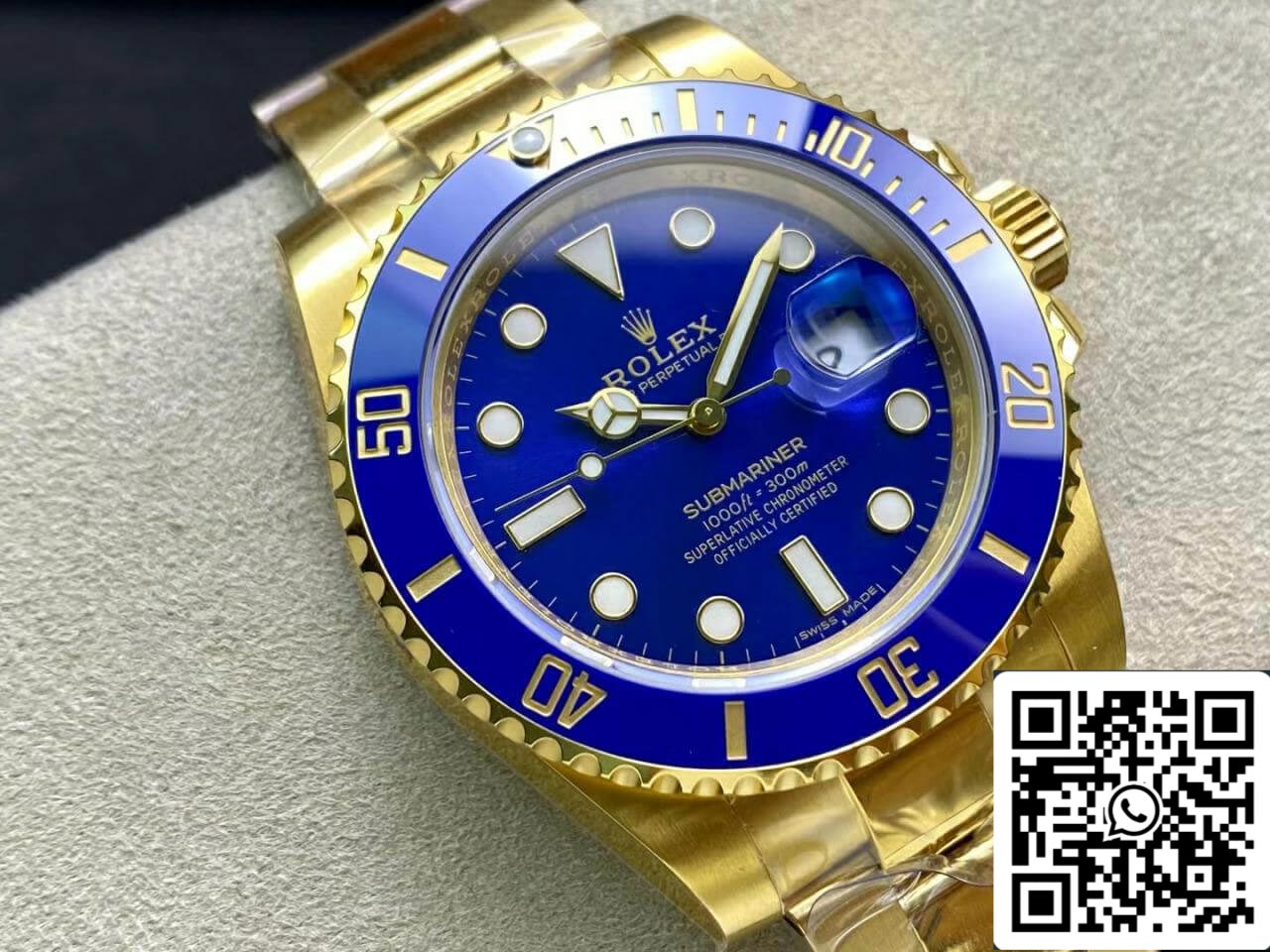 Rolex Submariner M116618LB-0003 3135 movimento 40mm VS Fabbrica quadrante blu