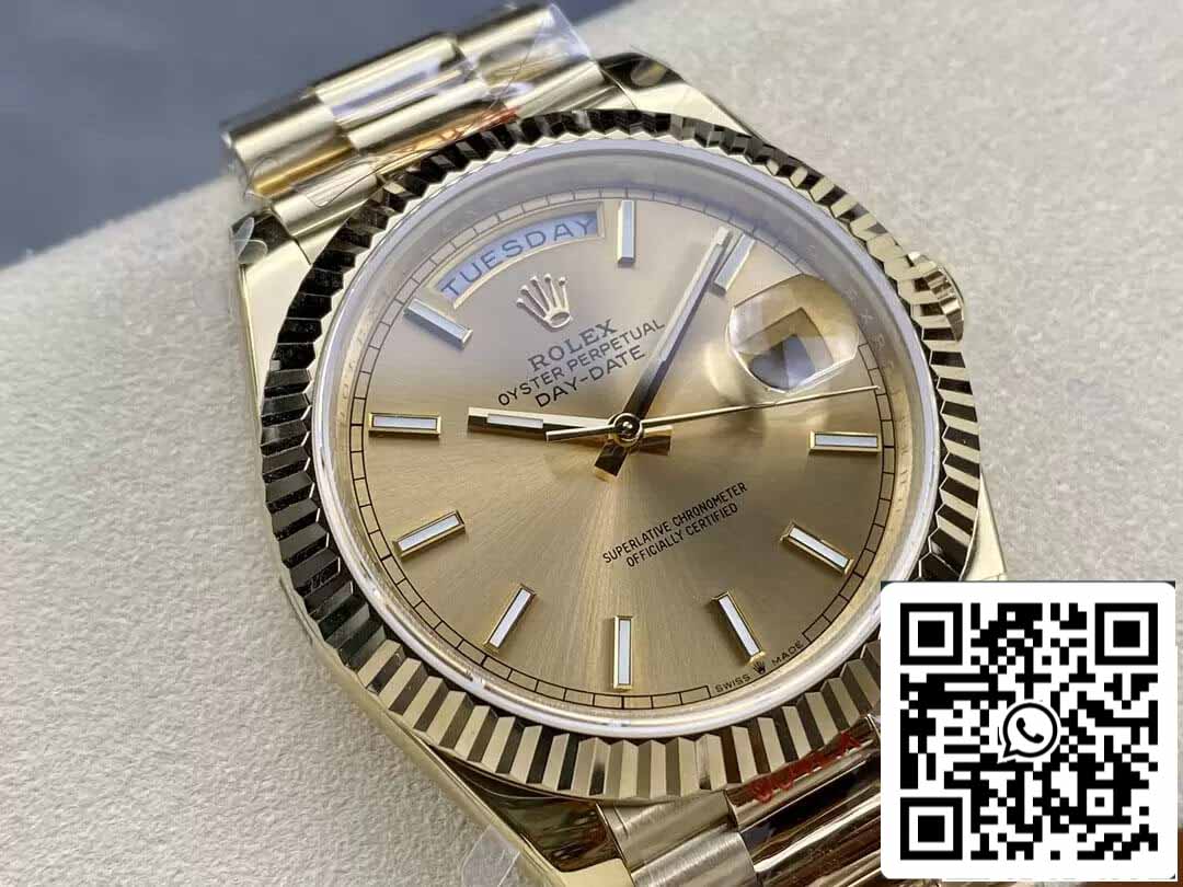 Rolex Day Date M228238-0003 1:1 edição melhor GM Fabbrica V2 versão de contrapeso