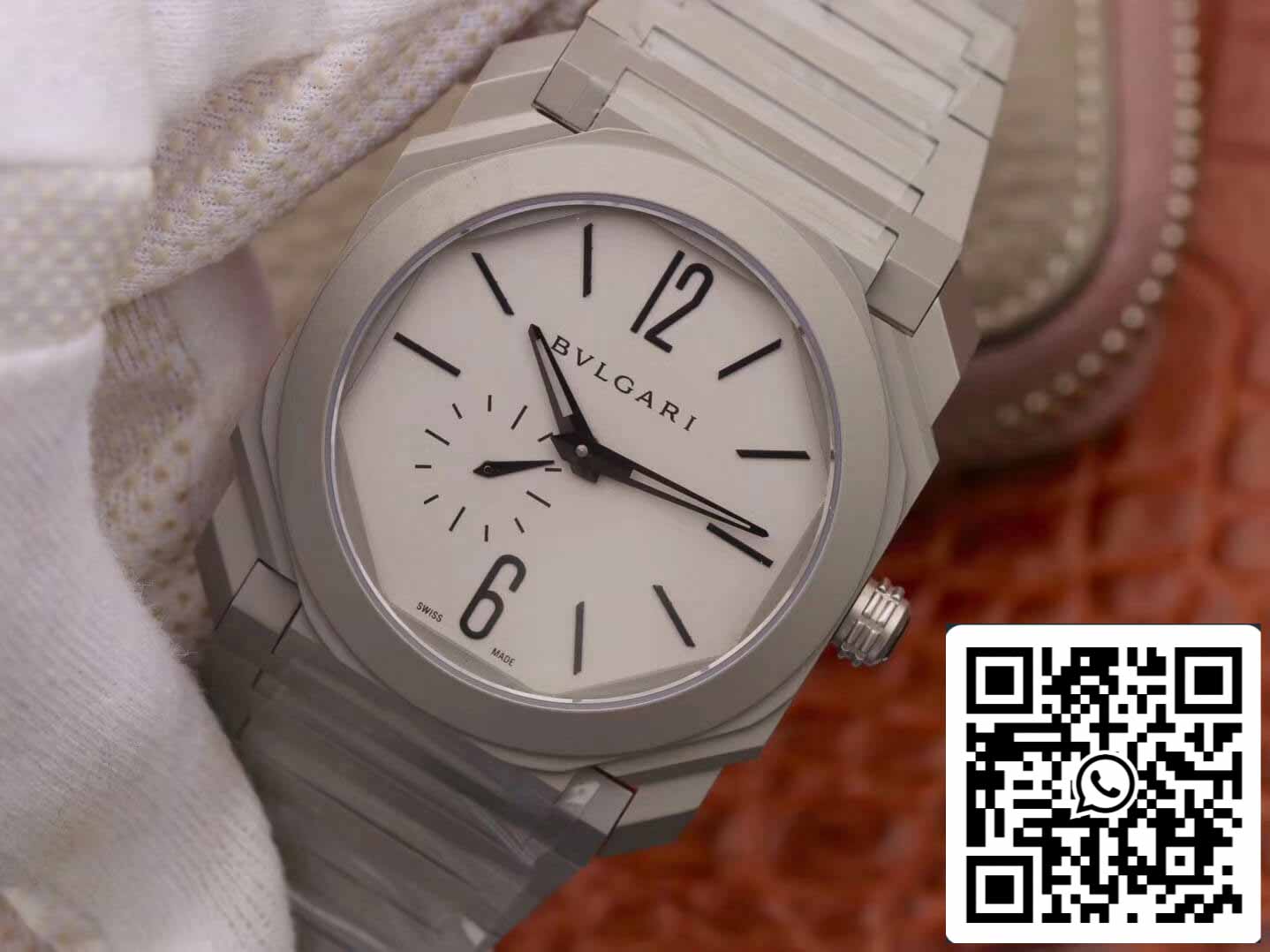 Bvlgari Octo Finissimo 103011 1:1 edizione migliore BV Fabbrica Argento Grey quadrante
