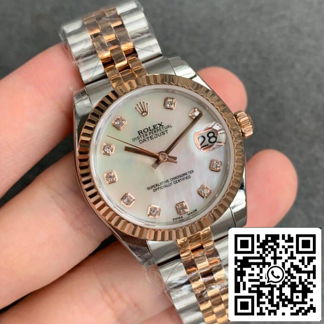 Rolex Datejust M278271-0026 1:1 edição melhor GS Fabbrica Rosa Oro
