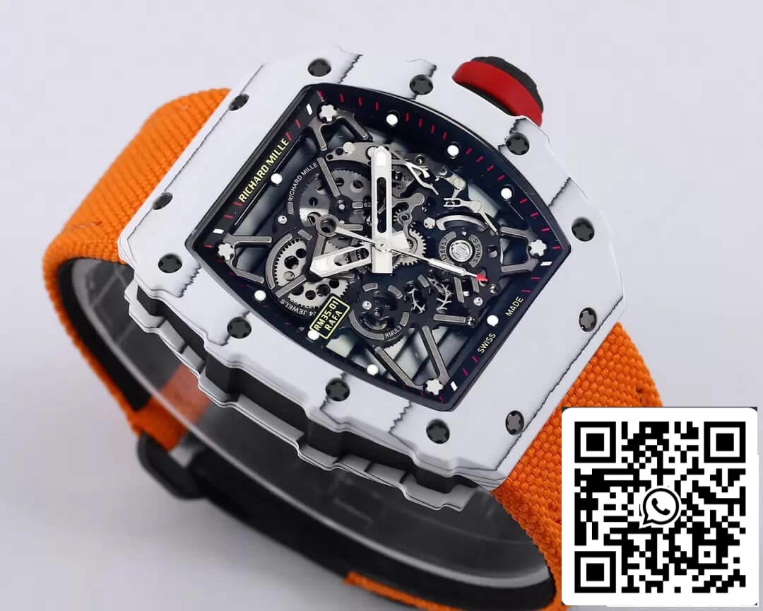Richard Mille RM35-01 1:1 edizione migliore BBR Fabbrica Orange cinturino
