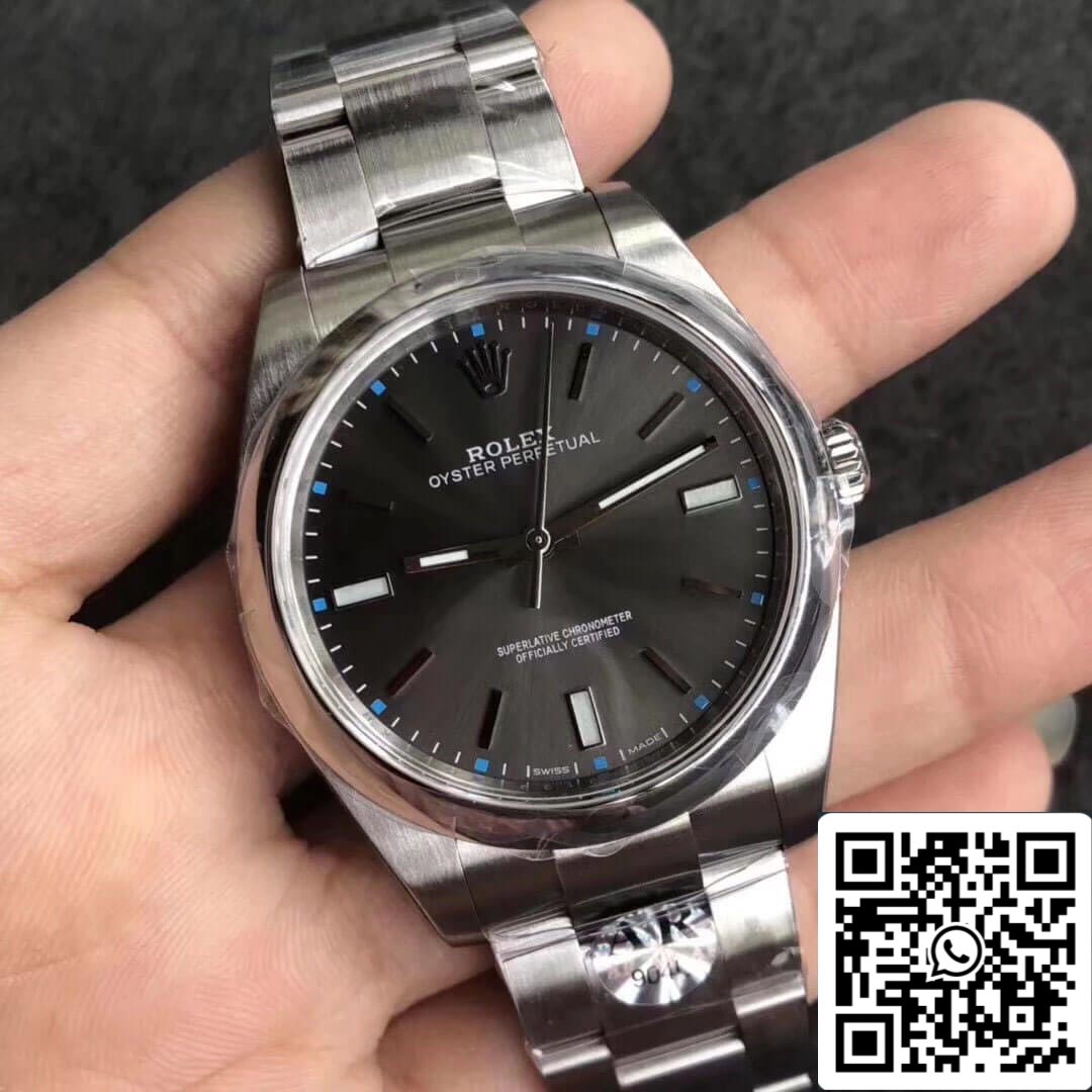 Rolex Oyster Perpetual 114300 39MM AR Fabbrica 1:1 edizione migliore Grigio quadrante