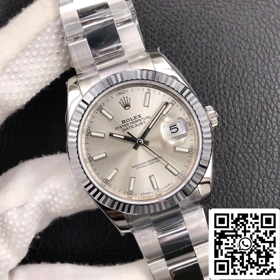 Rolex Datejust M126334-0003 1:1 edición mayor VS Fabbrica quadrante argento