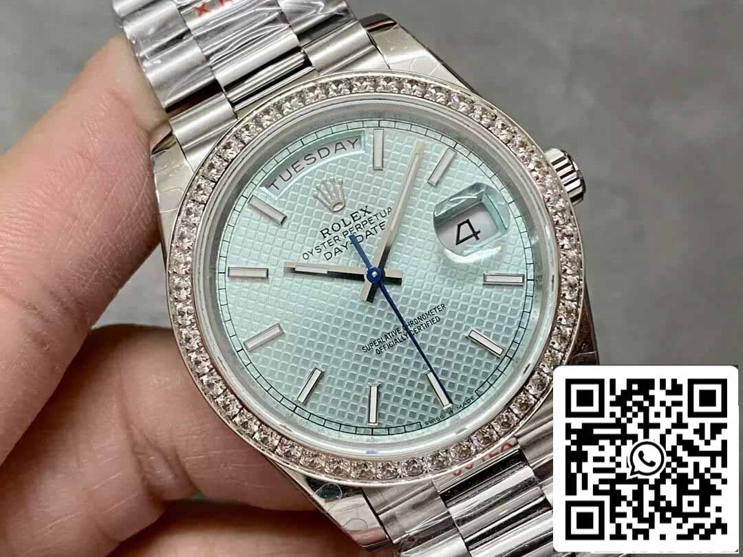 Rolex Day Date 228236 1:1 edizione migliore GM Fabbrica V2 Counterweight Versione quadrante blu