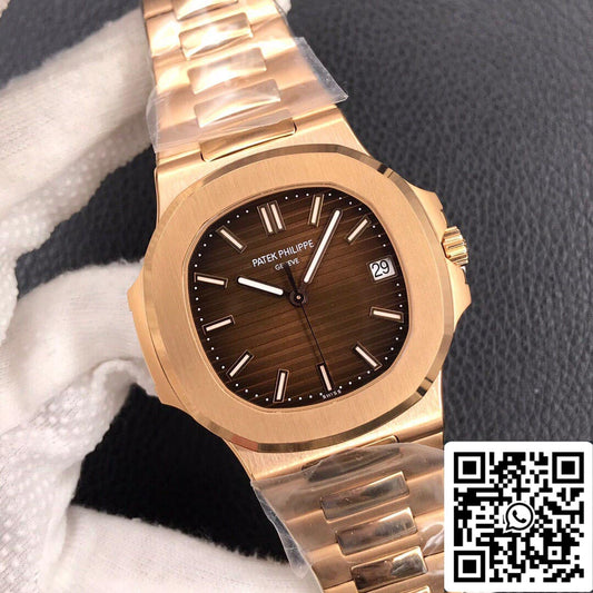 Patek Philippe Nautilus 5711/1R-001 1:1 edição melhor 3K Fabbrica Rosa Oro
