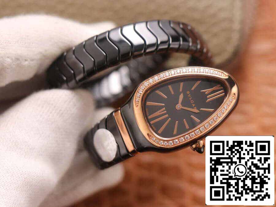 Bvlgari Serpenti 102532 1:1 edizione migliore BV Fabbrica Diamond quadrante nero