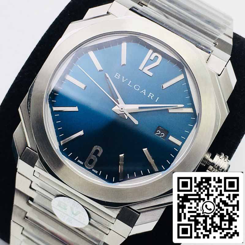 Bvlgari Octo 102105 BGO38C3SSD 1:1 edición mejorada BV Fabbrica quadrante blu