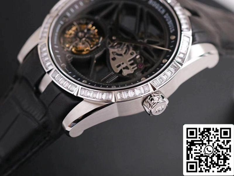 Roger Dubuis Excalibur RDDBEX0393 1:1 edición mejor JB Fabbrica Tourbillon V3 Diamond Swiss RD505SQ