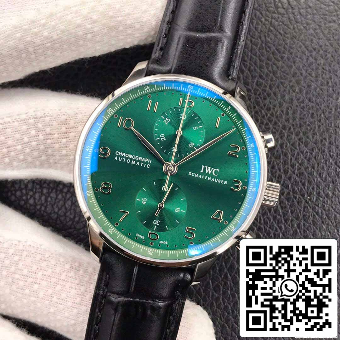 IWC Portugieser IW371615 1:1 Best Edition ZF Fabbrica Green Dial
