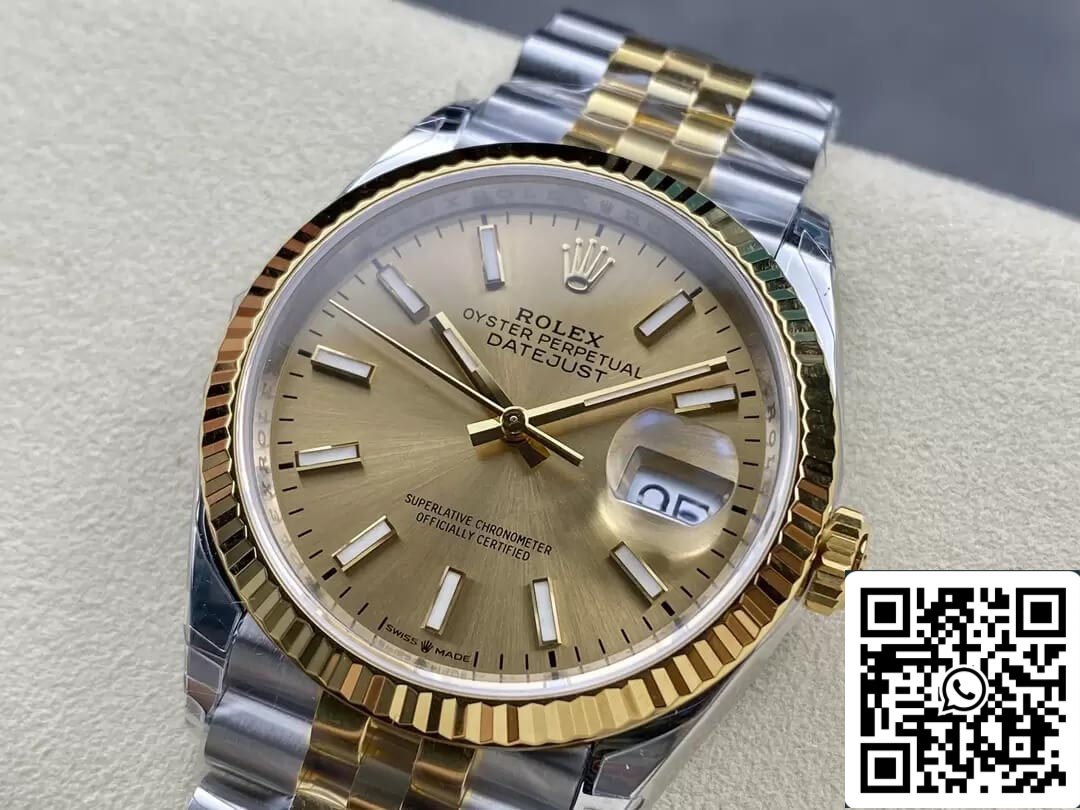 Rolex Datejust M126233-0015 1:1 edición mayor VS Fabbrica quadrante champagne
