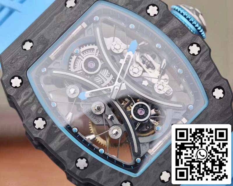 Richard Mille RM53-01 1:1 edizione migliore JB Fabbrica Black Carbon Swiss Tourbillon movimento