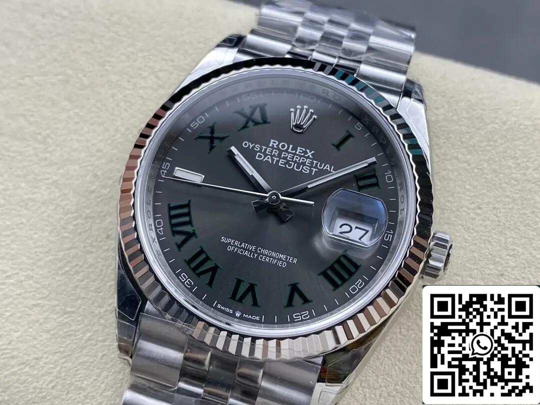 Rolex Datejust M126234-0045 36MM 1:1 edizione migliore VS Fabbrica Gray quadrante