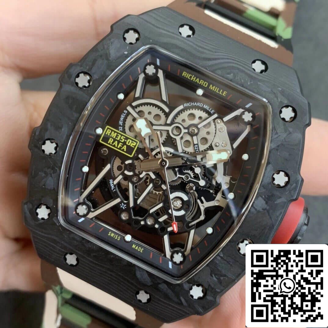 Richard Mille RM35-02 1:1 Best Edition KV Fabbrica V3 Camouflage cinturino