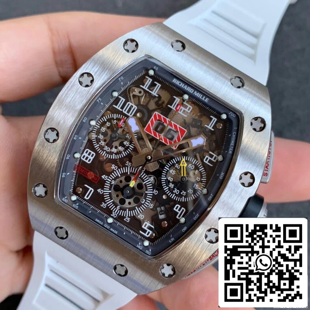 Richard Mille RM11-03 1:1 Best Edition KV Fabbrica Carbon Fiber Red Cinturino