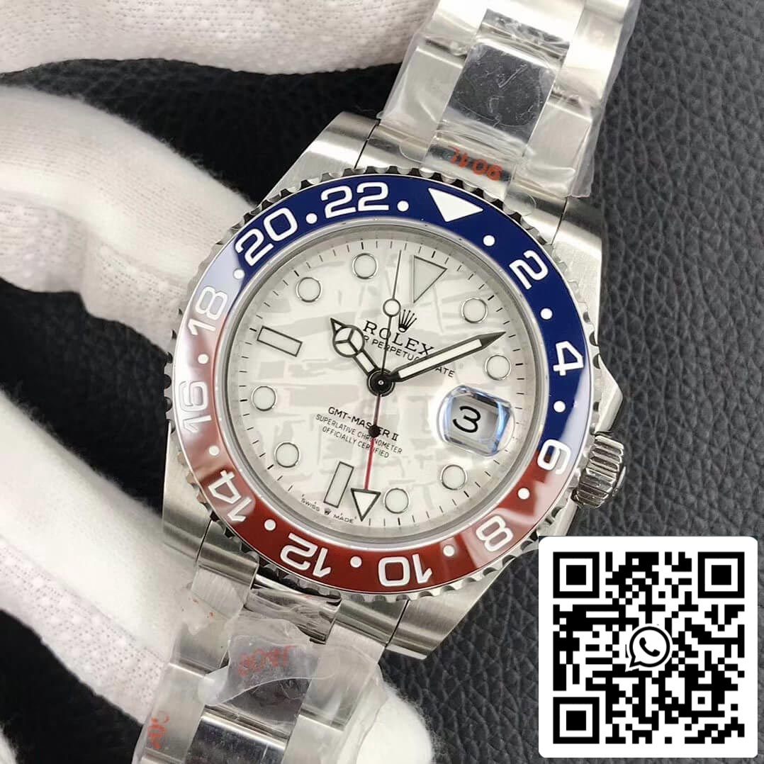 Rolex GMT Master II 126719BLRO-0002 1:1 edizione migliore GM Fabbrica Bianco Oro