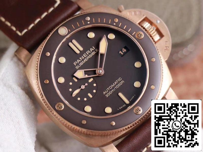 Panerai Submersible PAM00968 1:1 edizione migliore VS Fabbrica Brown quadrante Swiss P9010