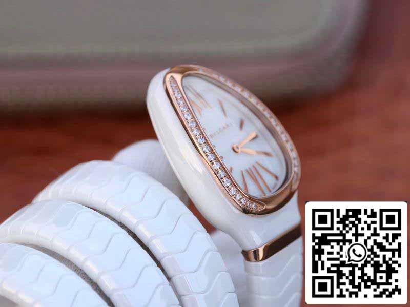 Bvlgari Srpenti Spiga 102886 1:1 edizione migliore BV Fabbrica Diamond lunetta Movimiento de cuarzo suizo