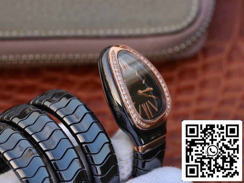 Bvlgari Srpenti Spiga 102885 1:1 edizione migliore BV Fabbrica Diamond lunetta Movimiento de cuarzo suizo